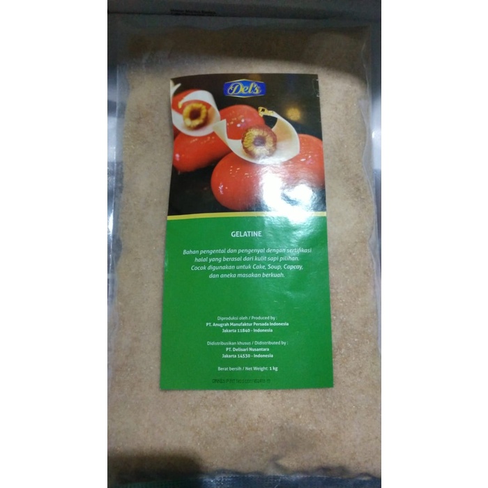 

Gelatin Bloom 250, 1 Kg