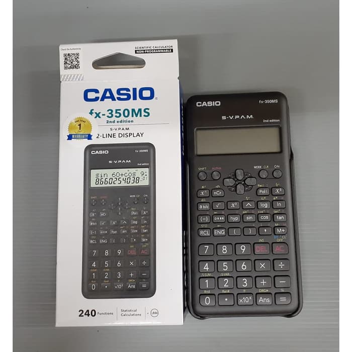 

KALKULATOR ILMIAH CASIO FX-350MS 2 LINE DISP | SCIENTIFIC CALCULATOR
