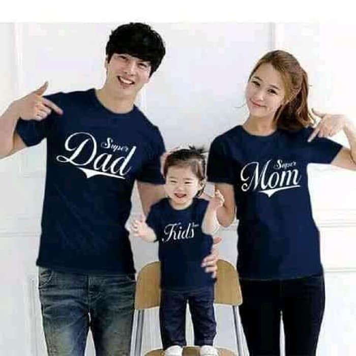 Kaos Couple Family Keluarga Ayah Ibu Anak Kaos Couple Couple Blouse Family Super Custom Shopee Indonesia