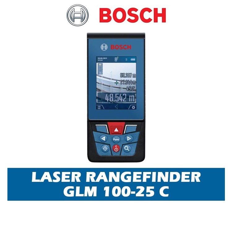 BOSCH GLM 100-25 C Laser Range Finder / Pengukur Jarak Laser