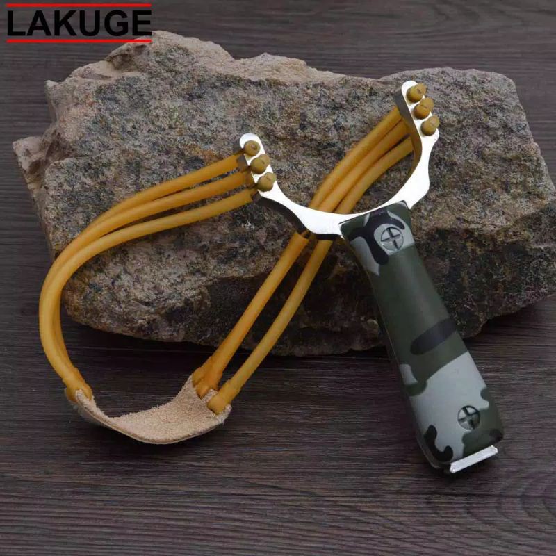 Ketapel Berburu High Speed Slingshot Aluminium Camouflage hewan