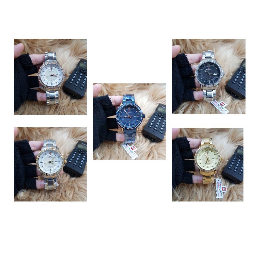 JAM TANGAN PRIA WANITA | RANTAI | KULIT | KARET | MURAH | PRIA NAVIFORCE NF.9187 ANALOG