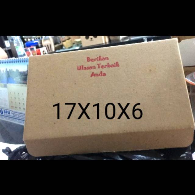 

BROWN BOX CUSTOM 17X10X6 Kemasan 10 pc
