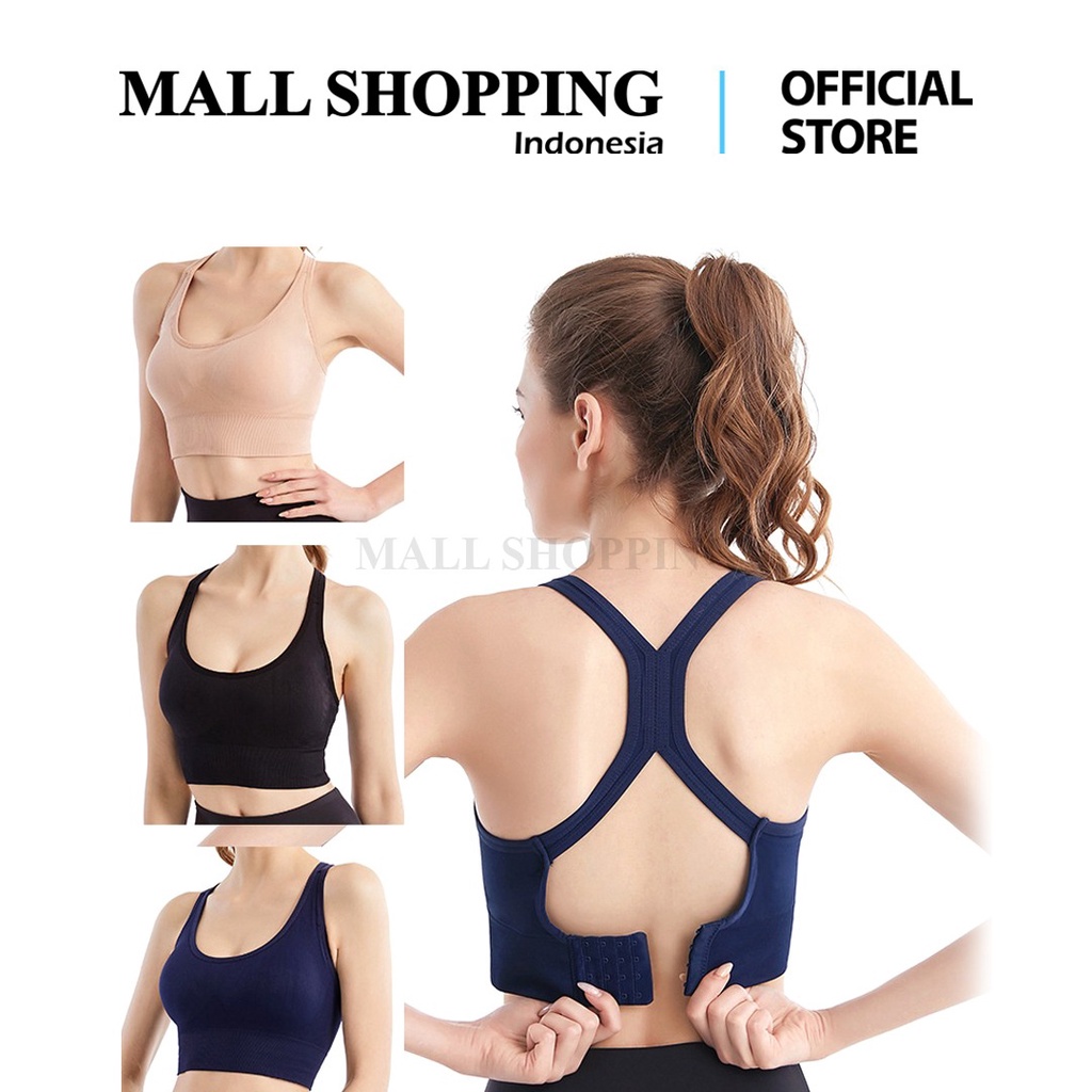 Bra Sport Bra Wanita Tanpa Kawat Bra Push Up MALL SHOPPING