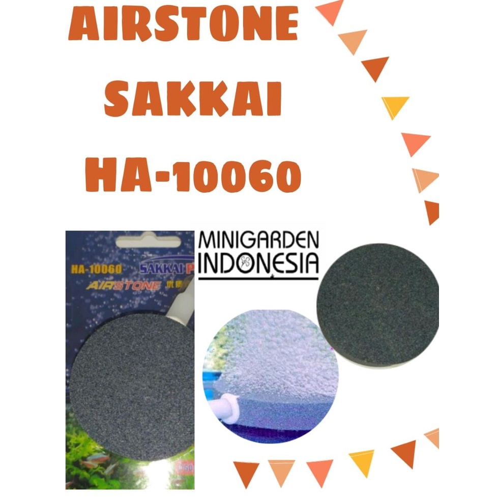 AQUARIUM AIRSTONE BULAT SAKKAI PRO HA-10060 BATU AERATOR 6CM X 15MM