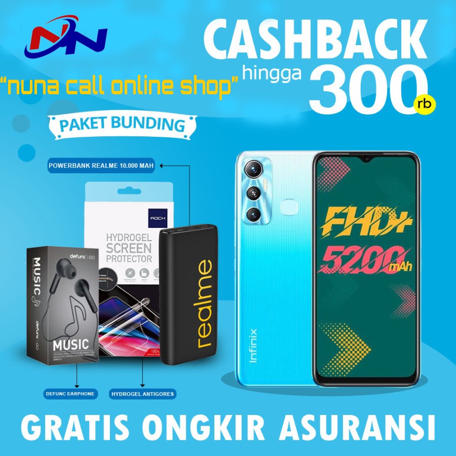 Infinix Hot 11 6/128 4/64 GB Garansi Resmi Not Infinix Note 10 Pro - 4GB 64GB, NonBundle