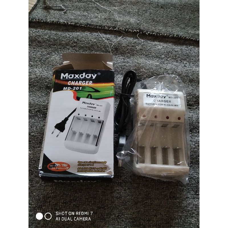 Charger Battery Maxday Casan Baterai AA AAA Asli Murah Original Ch