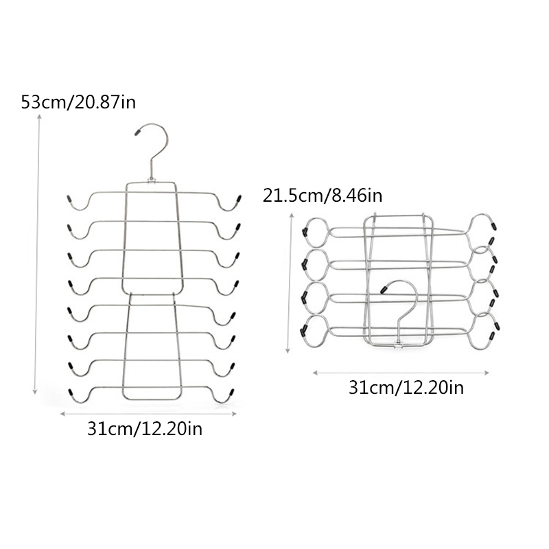 Rak Hanger Pengering Pakaian Dalam Model Banyak Lapisan, Dapat Dilipat, Menghemat Ruangan