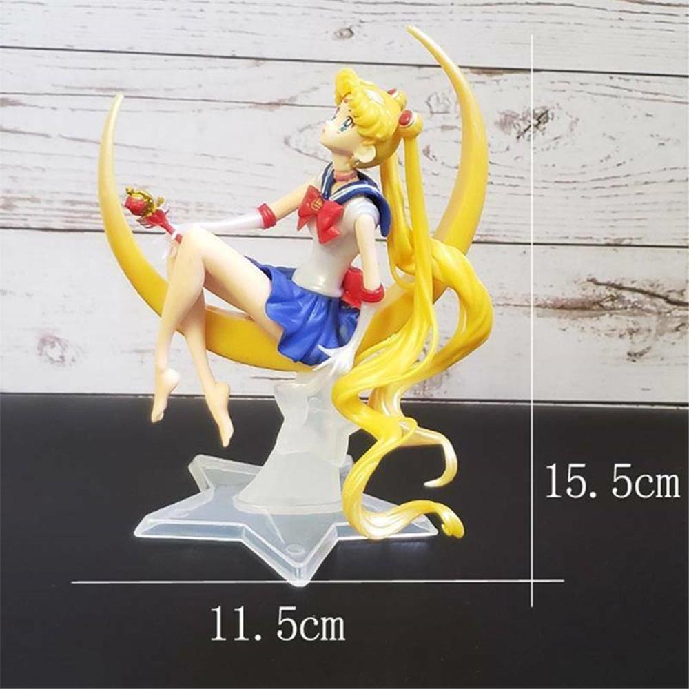 [Elegan] Mainan Figure Ornamen Rumah Tsukino Usagi Sailor Moon Model Toy Action Figure