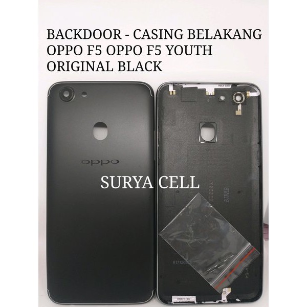 BACKDOOR  TUTUP BATERAI BACK COVER OPPO F5 - BACKDOOR OPPO F5 YOUTH OPPO F5 ORIGINAL BLACK  ORIGINAL