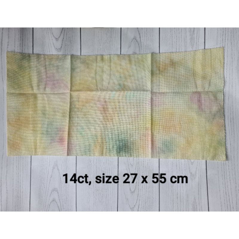 Kain Dyed Aida 14ct untuk Kristik/Cross Stitch
