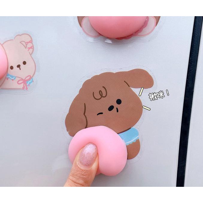 

STIKER BUMPER 3D MOBIL HP STICKER PANTAT ANTI BENTUR - TEDDY HAT