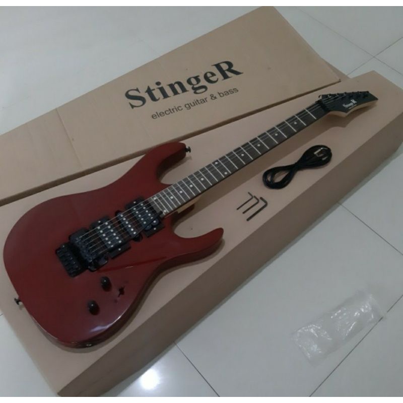 Gitar elektrik original stinger SJS100 tremolo updown model ibanez