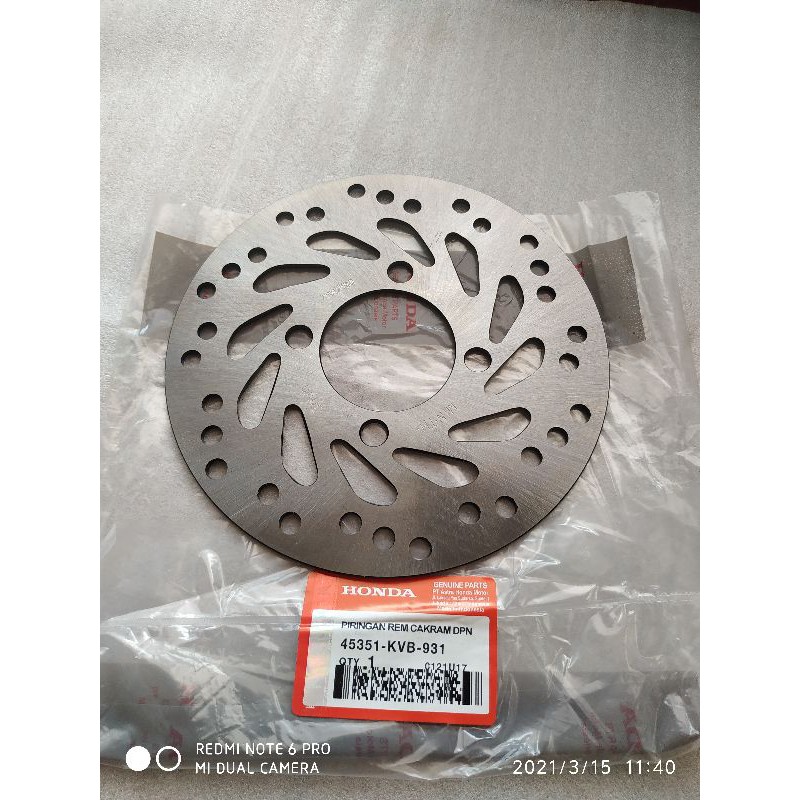 disk cakram depan Honda Vario 125 Vario 150 beat original