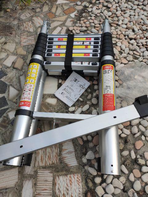 Tangga Lipat Aluminium Teleskopik 5M Double Telescopic Ladder 5 Meter