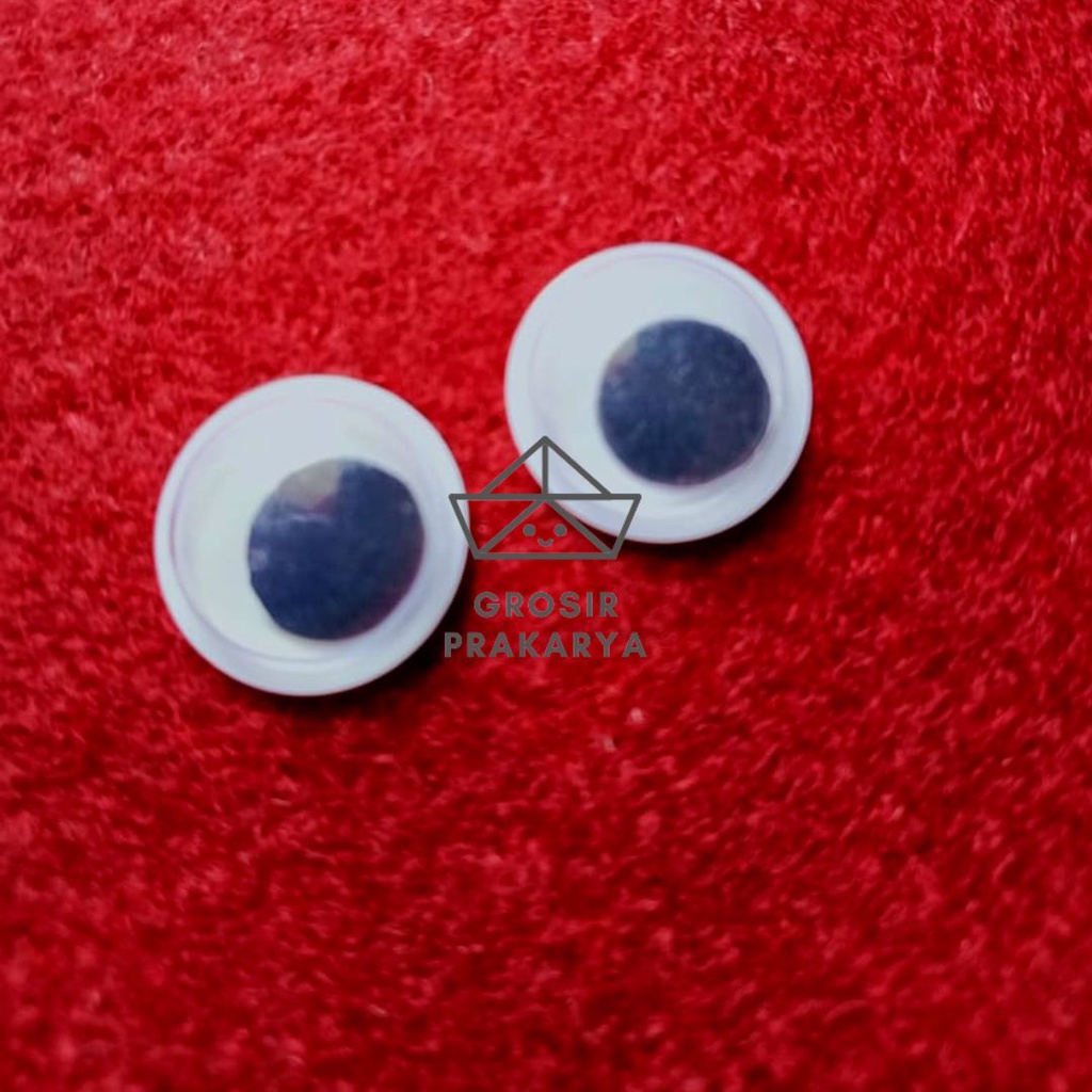 Mata Boneka Sepasang Aneka Ukuran 12mm Per Pasang Mata Kocak Mata Gerak Googly Eyes Per Pasang Mainan Mata-mataan Bahan Plastik Mata Boneka Goyang Aksesoris  GROSIR PRAKARYA MALANG