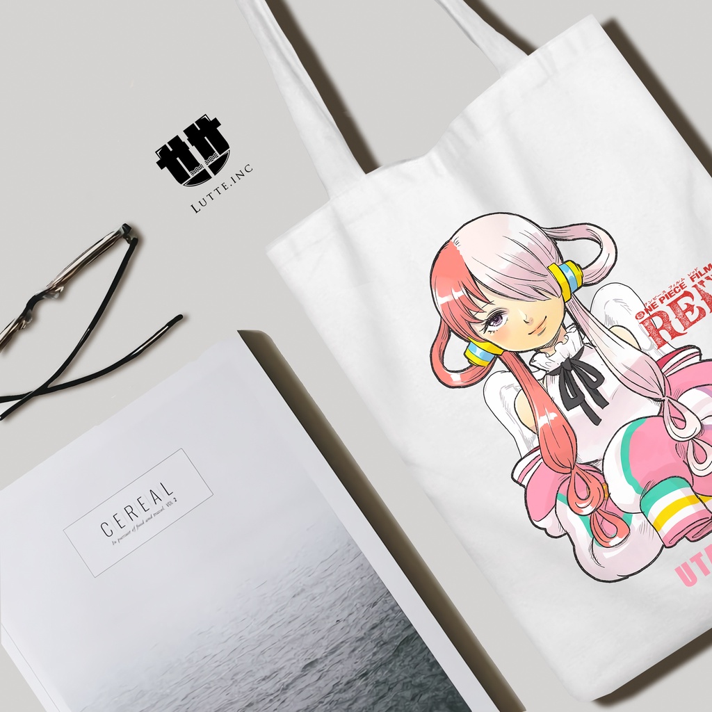 One Piece Red Totebag Anime UTA Tote Bag Kanvas Tas tote Premium Lutte.inc