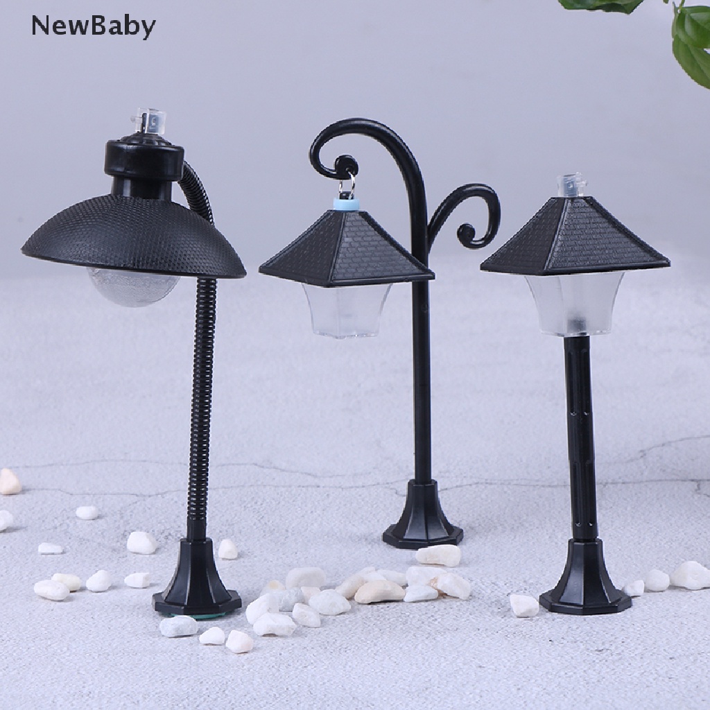 Newbaby 1pc Miniatur Lampu Jalan Untuk Dekorasi Taman Minifairy garden