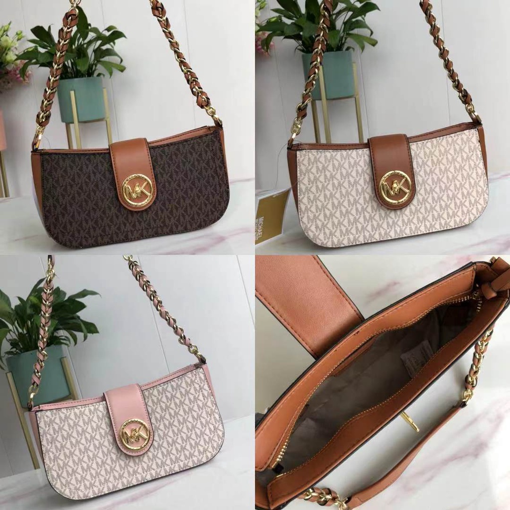 [Instant/Same Day]M-K   Michael Kors  9937  women's bag CARMEN series underarm bag leather handbag shoulder bag messenger bag