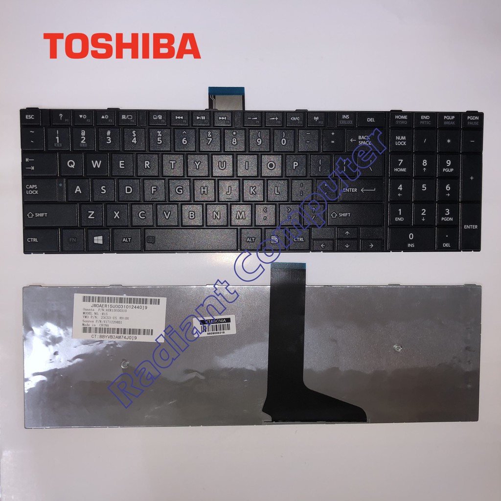 Keyboard Toshiba Satellite C50-A L50A C55-A L55-A Numeric BLACK