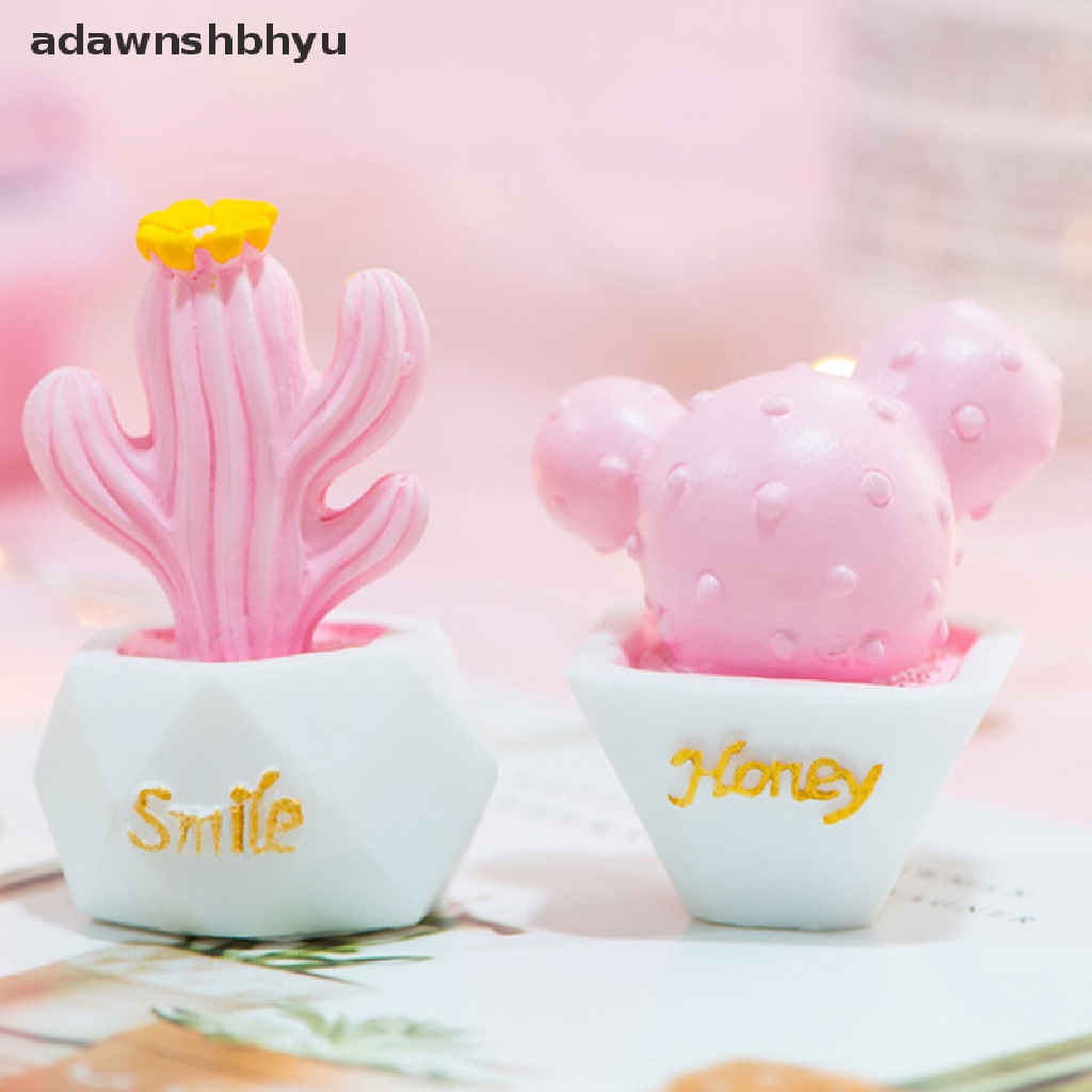 [adawnshbhyu] 10gaya Ornamen Kaktus Resin Patung Miniatur Aksesoris Lucu Dekorasi