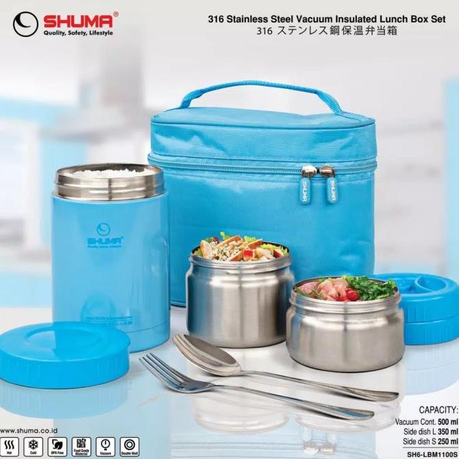 Lunch Box Set SHUMA Bekal / Rantang Stainless steel