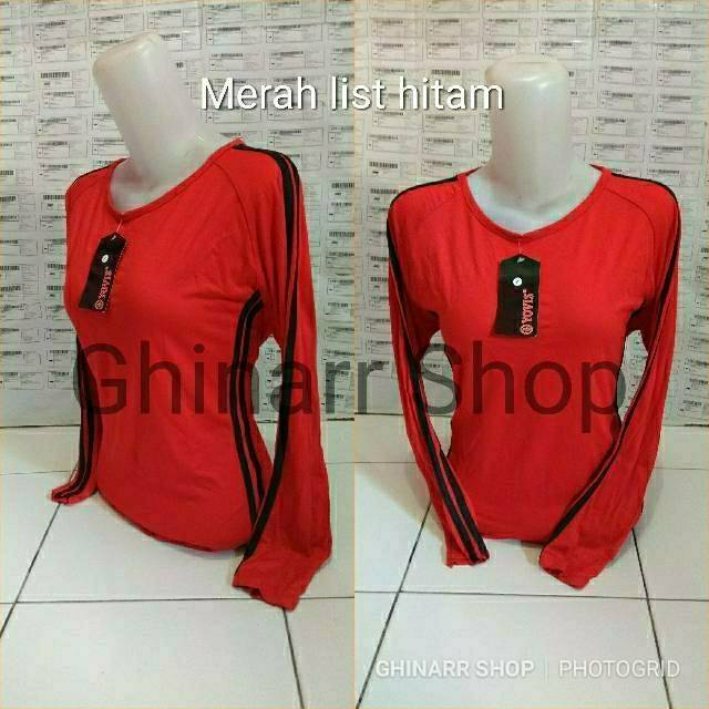 Kaos Senam Lengan Panjang Baju Senam Aerobic Baju Olahraga Wanita Shopee Indonesia