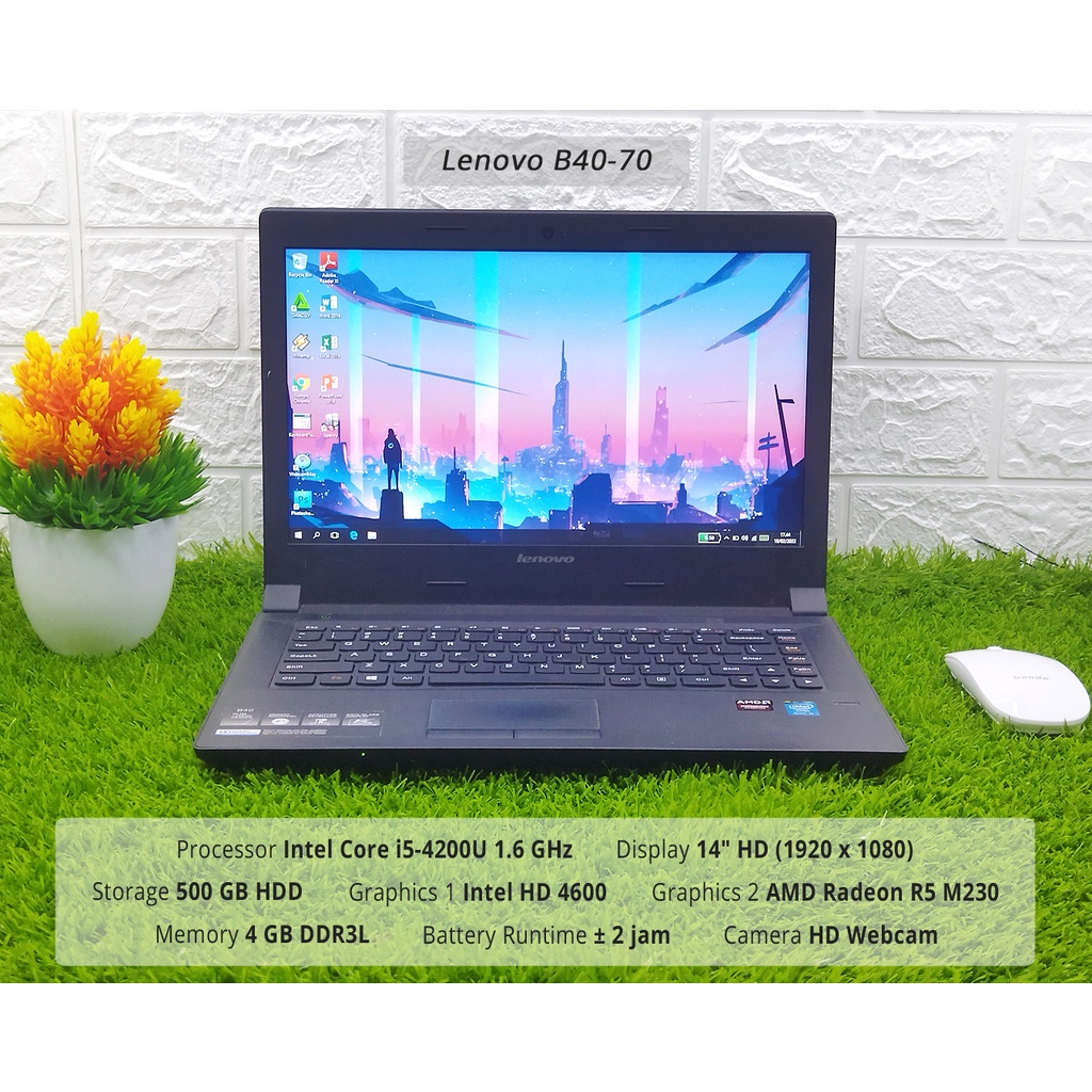 Jual Laptop spek gaming Lenovo B40-70 Core i5 RAM 4 grafis Radeon M230