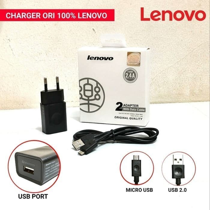 CASAN CHARGER LENOVO MICRO USB UNIVERSAL 1 OUPUT USB 2.4A