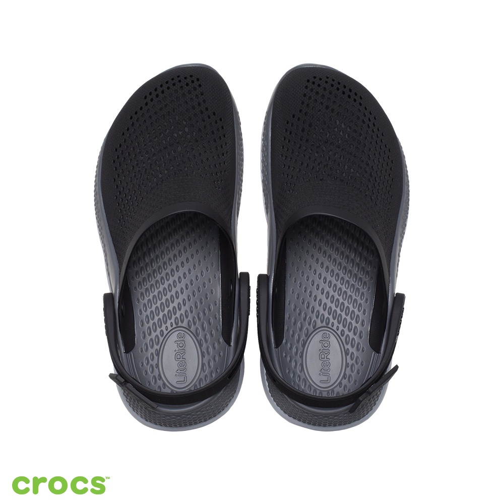 Crocs Literide 360  / Sandal Pria / Sandal Wanita / Sandal Karet / Sandal Anti Air - Black Gray