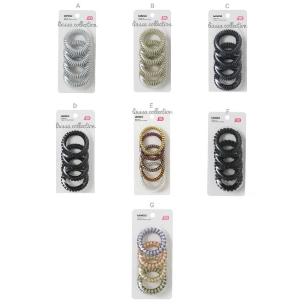 Ikat Rambut Miniso - Spiral Hair Tie