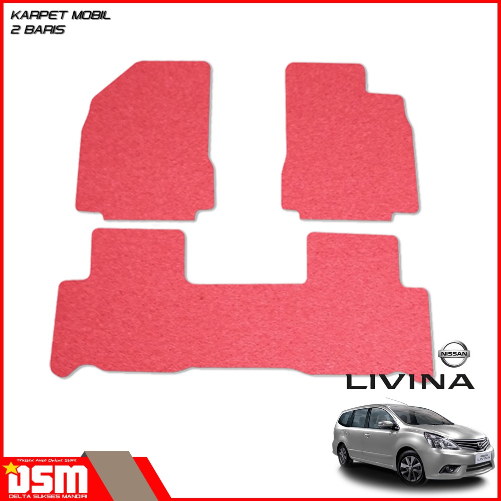 Karpet Mobil Nissan Grand Livina -  2 BARIS / Karpet Mie Livina / Aksesoris Mobil Livina / DSMkarmob