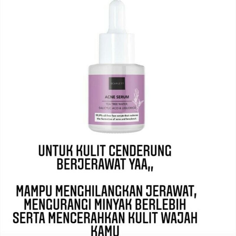 Whitening Acne Serum Scarlett Original by Felicya Angelista