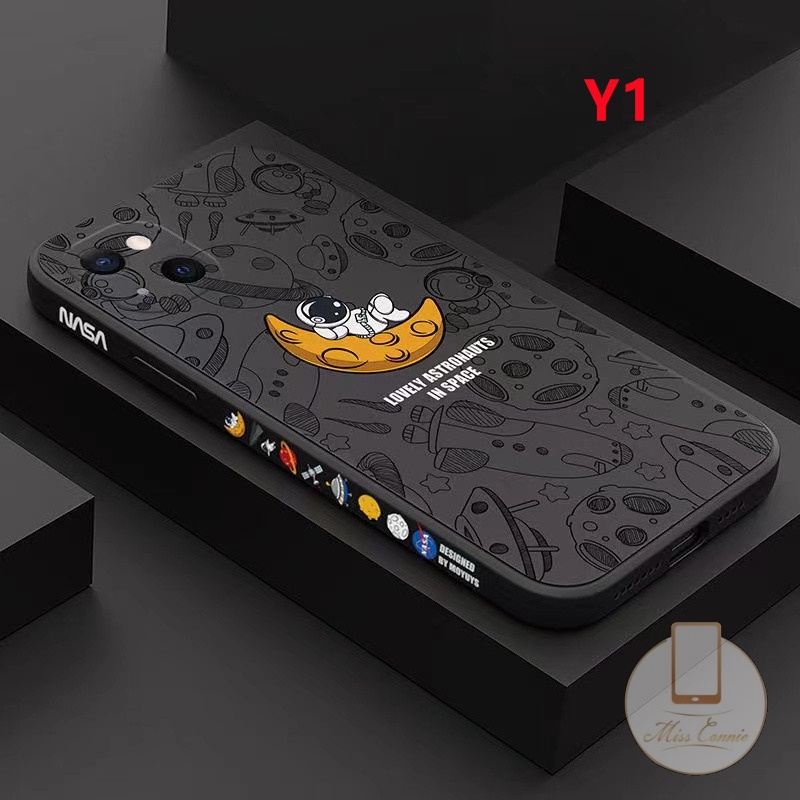 Case Motif Nasa Astronaut Untuk Infinix Hot 10 Play 11 Play 5 6 11 11s 9 Hot 10 Hot 10s Hot 10T Hot 10Lite Note8