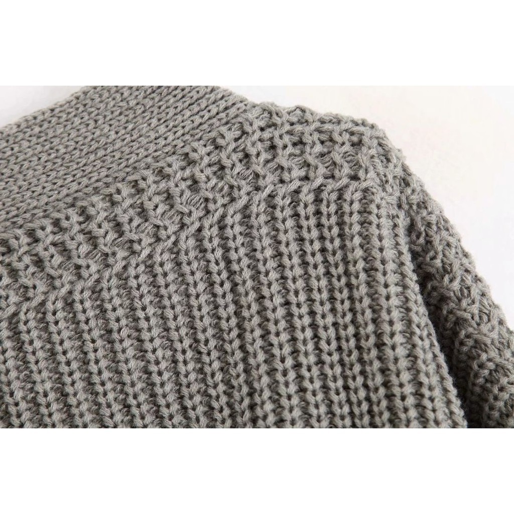 [baju wanita korea]  Jaket Kardigan Knit Cardigan Rajut Ikat Wanita Korea Import