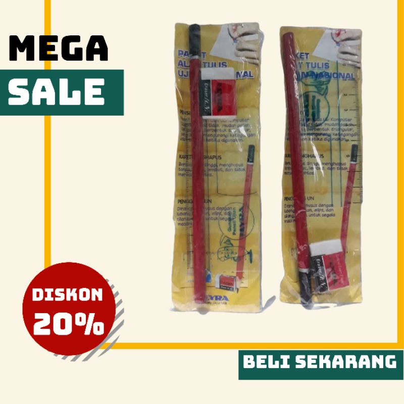 

Pensil lyra pensil ujian 2B paket alat tulis ujian nasional
