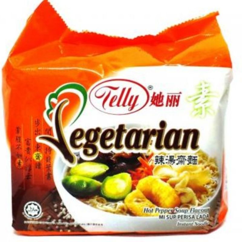 

mi instan indomie vegan vegetarian Telly pepper base soup