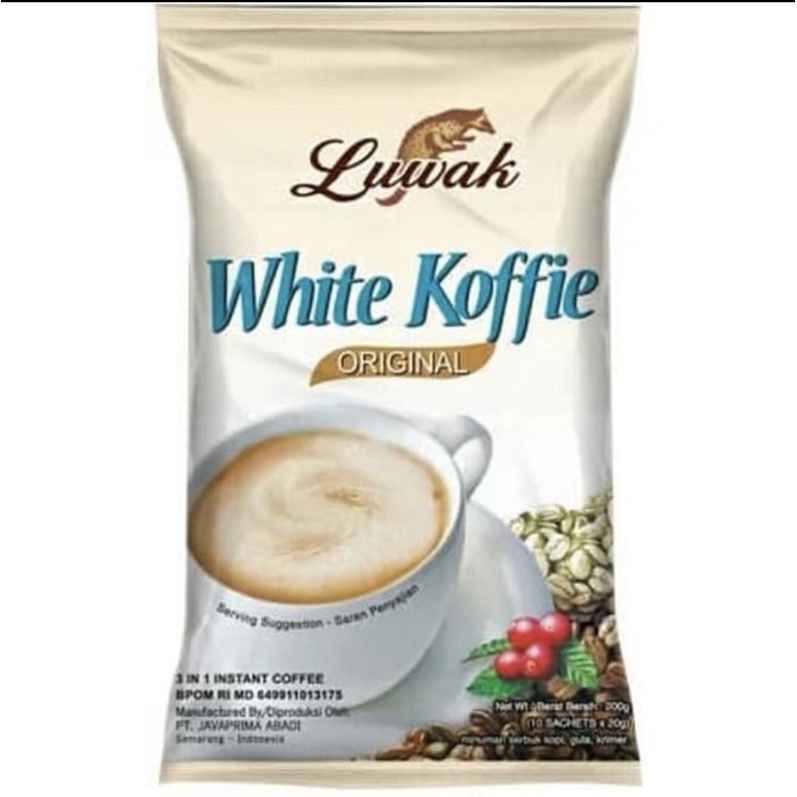 

Luwak white koffie original 10x20g