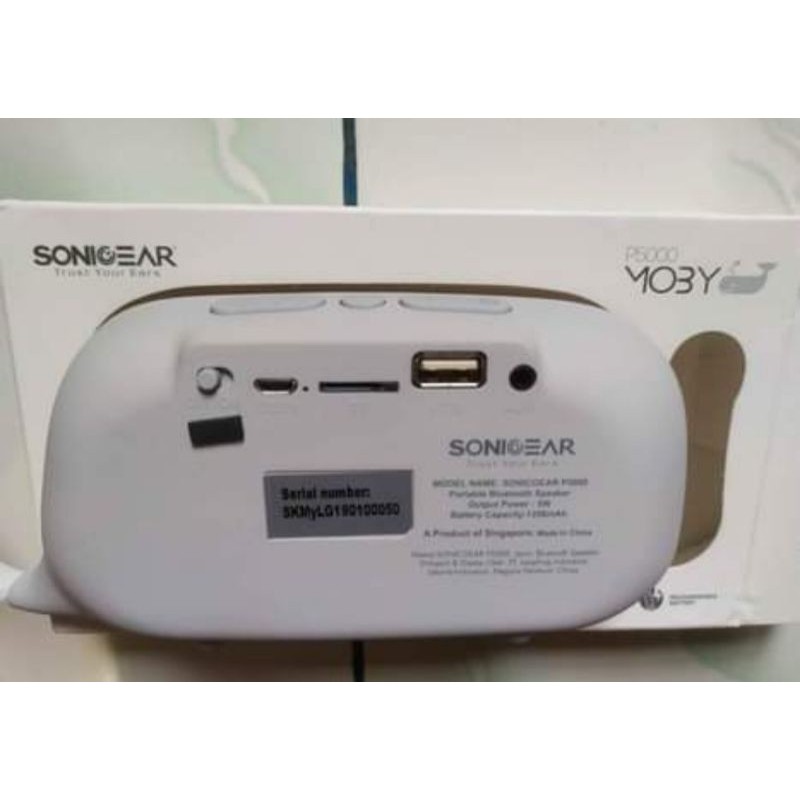 Bluetooth Speaker SONICGEAR MOBY P5000