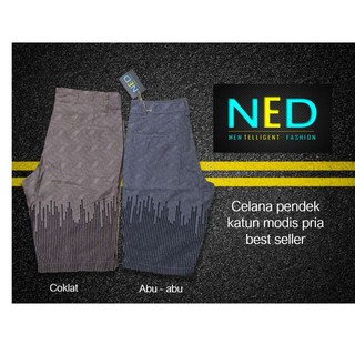  celana  pendek  bahan  katun  pria  bermuda modis murah 