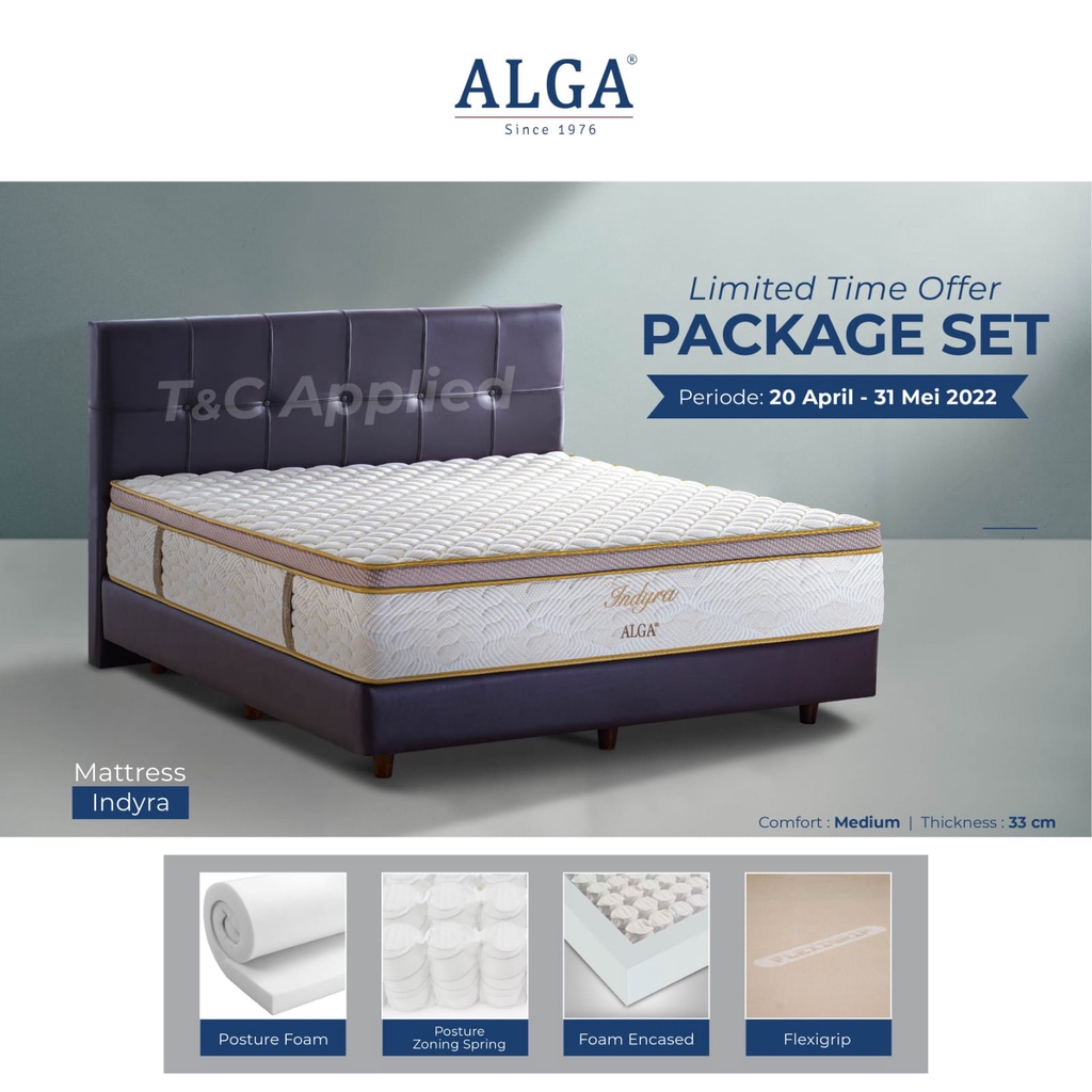 Jual Alga Spring bed Indyra kasur springbed matras NEW PRODUCT