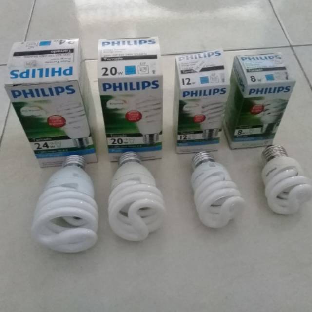 Lampu Philips Tornado 8w / 12w / 20w / 24w