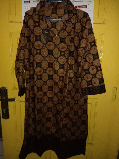 Dress Tunik Batik Resleting Genes