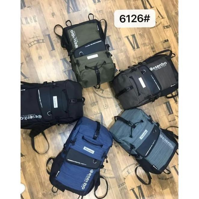 OVSP TAS RANSEL GUNUNG FASHION ORIGINAL IMPORT#BACKPACK PRIA WANITA#RANSEL - HITAM X7CK