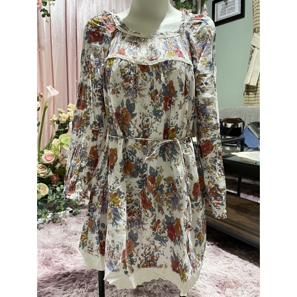 preloved tunik motif bunga