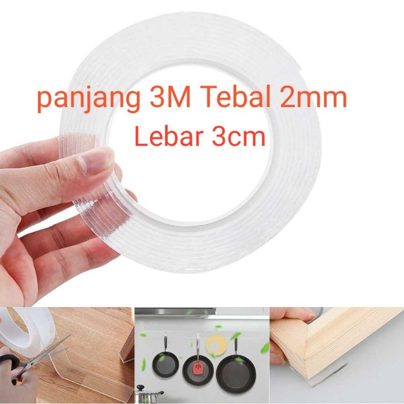 

Double tape tebal dapat di cuci