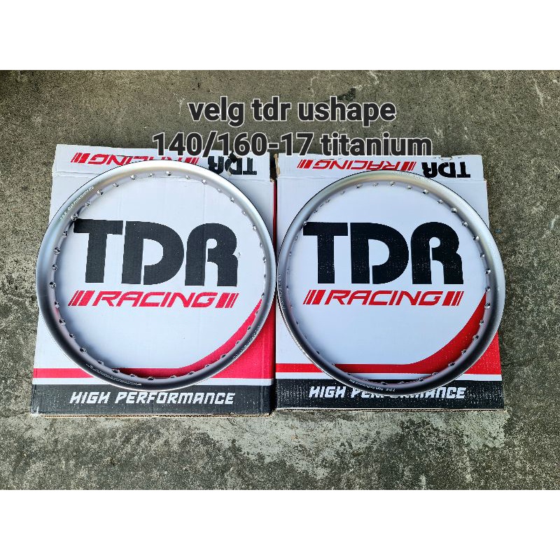 velg tdr u shape titanium 140/160-17 original