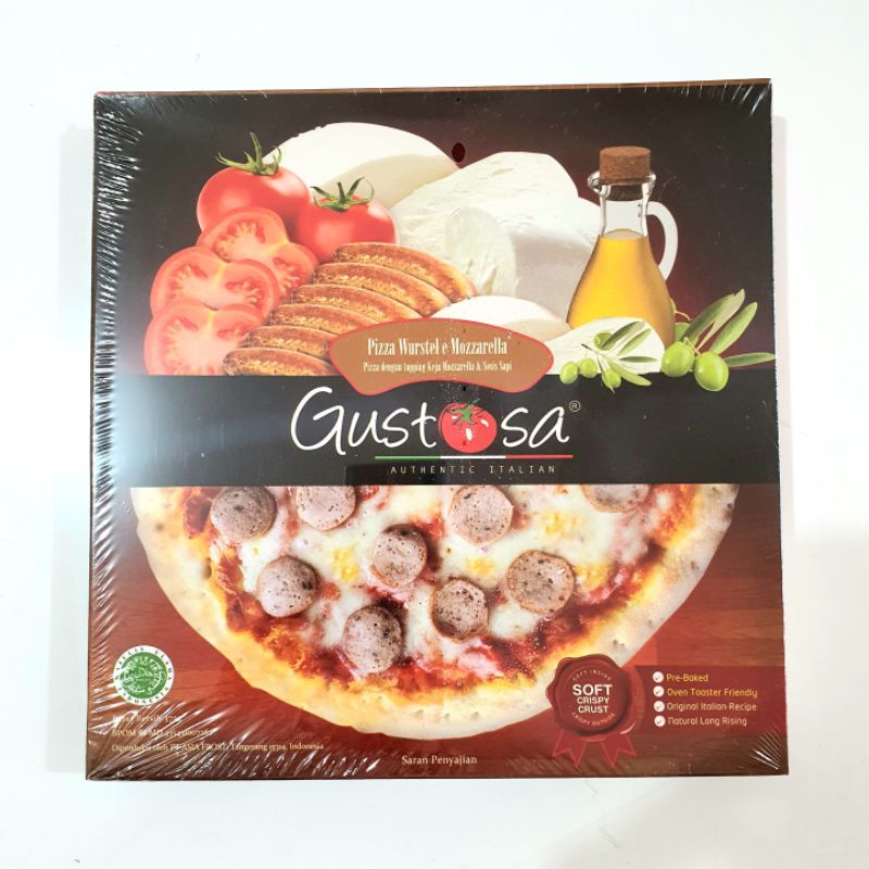 Gustosa Pizza Dengan Topping Keju Mozzarella & Sosis Sapi