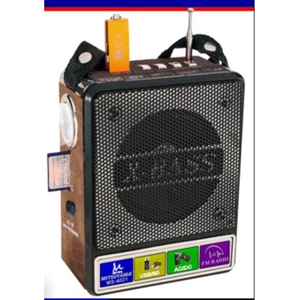 mitsuyama ms-4021 radio speaker portable AC DC All In One
