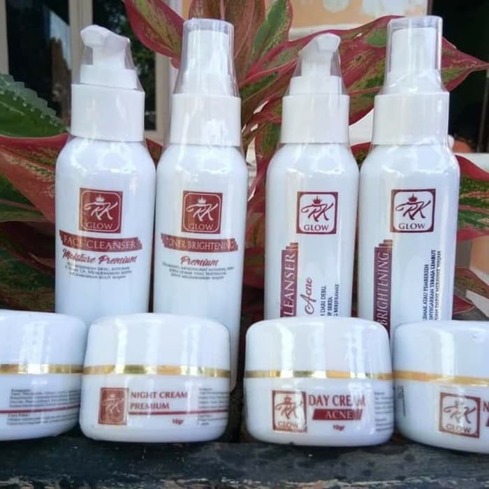 Cream Rk Glow Premium / Rk Glow Acne Bpom Original 100% PAPER BAG ( LENGKAP )